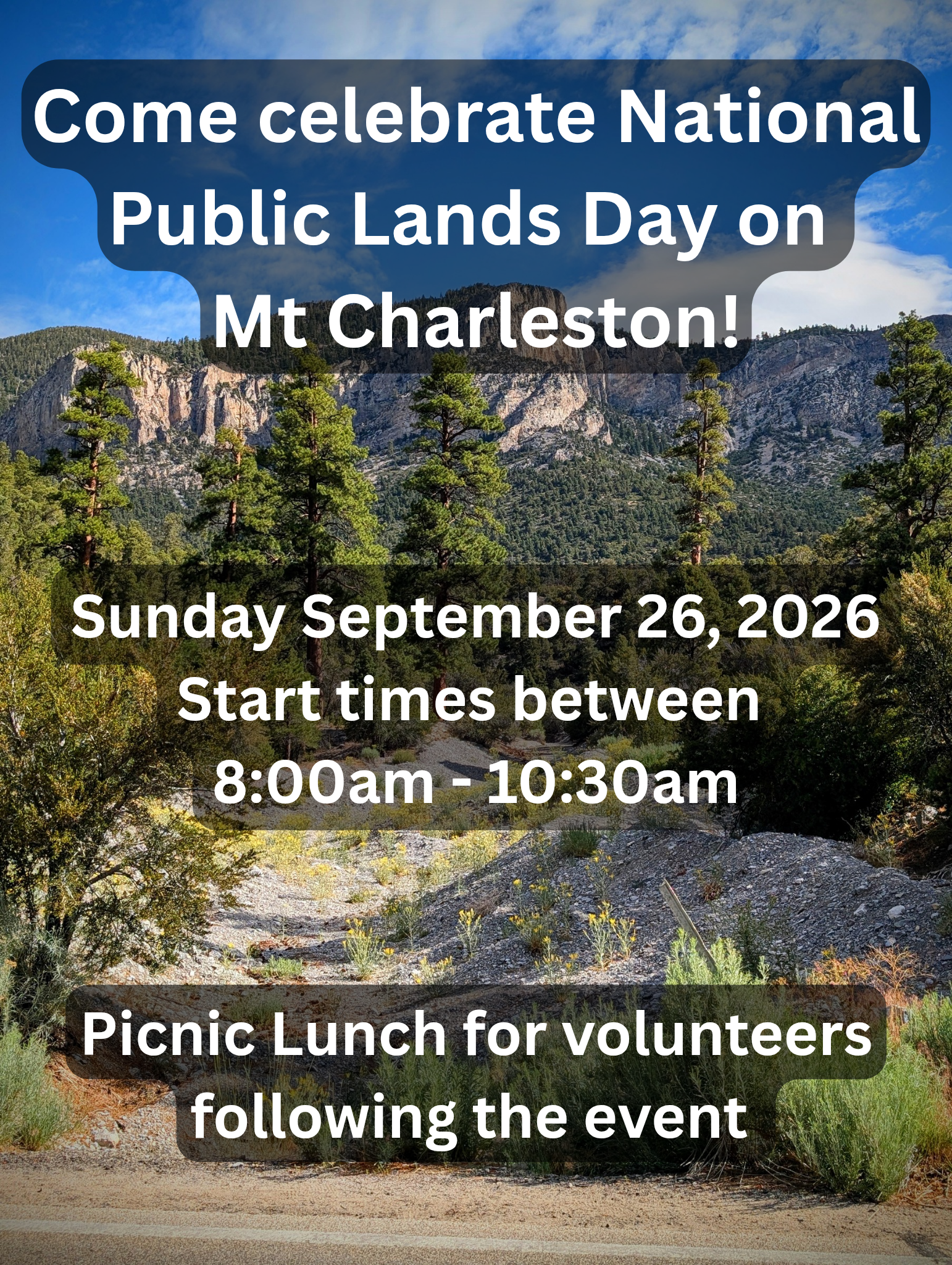 National Public Lands Day Trail Work & Litter Pick-up Event